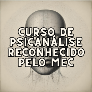 imagem da mente humana com a frase curso de psicanálise reconhecido pelo mec