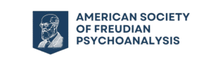 Logotipo com a silhueta de Freud da American Society of Freudian Psychoanalysis - Freud Academy é confiável