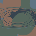 Ilustração abstrata sobre contratransferência na clínica psicanalítica.