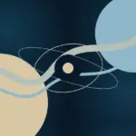 Ilustração abstrata com formas orgânicas para representar o desejo na psicanálise.