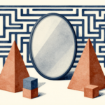 Formas abstratas representam identidade, diferença e organização psíquica na fase fálica