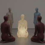 Figuras abstratas conectadas em representação das relações de objeto