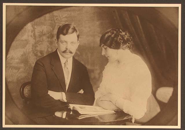 Sergei Pankejeff e sua esposa em fotografia de cerca de 1910